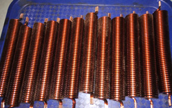 Automatic Cable Bending Enameled Flat Copper Wire Winding Coils For Transformer